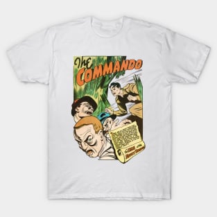 Broken Door Police and Robbers Comic Retro Vintage Book T-Shirt